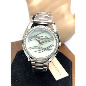 BCBG Max Azria Women's Watch Quartz Mother of Pearl Dial Stainless Steel 34mm